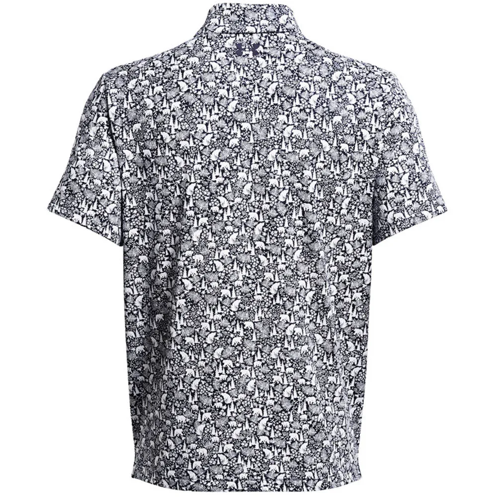 Under Armour Playoff 3.0 Printed Polo Shirt - Midnight Navy/Midnight Navy Winter Sale