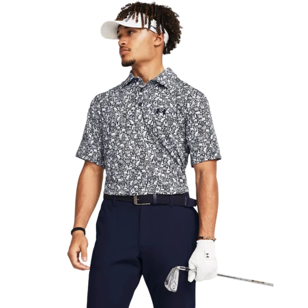 Under Armour Playoff 3.0 Printed Polo Shirt - Midnight Navy/Midnight Navy Define Your Own Way Clearance Sale
