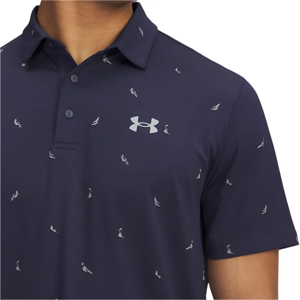 Under Armour Playoff 3.0 Printed Polo Shirt - Midnight Navy/Steel Dress from the Feet Up Redefine Classic