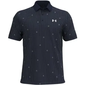 Affordable Mother's Day Sale Under Armour Playoff 3.0 Printed Polo Shirt - Midnight Navy/White