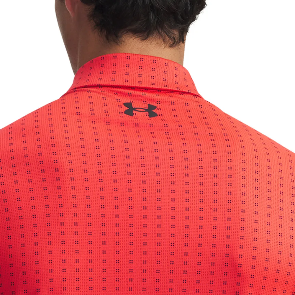Under Armour Playoff 3.0 Printed Polo Shirt - Racer Red/Black/Black Budget Friendly Economical