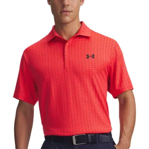 Under Armour Playoff 3.0 Printed Polo Shirt - Racer Red/Black/Black Born to Stand Out Power Every Step