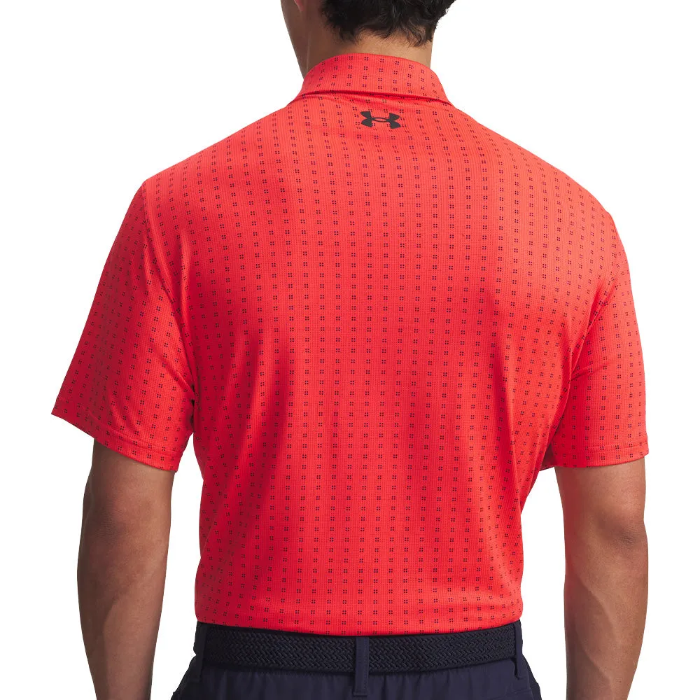 Under Armour Playoff 3.0 Printed Polo Shirt - Racer Red/Black/Black Dress from the Feet Up Rise Every Time