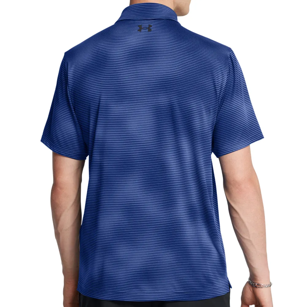 Fuel Your Fire Empower Your Journey Under Armour Playoff 3.0 Printed Polo Shirt - Tech Blue/Black