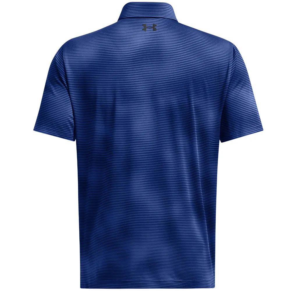 Built to Perform Under Armour Playoff 3.0 Printed Polo Shirt - Tech Blue/Black