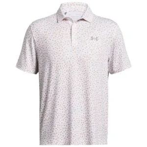 Under Armour Playoff 3.0 Printed Polo Shirt - White/Photon Blue/Steel Autumn Sale
