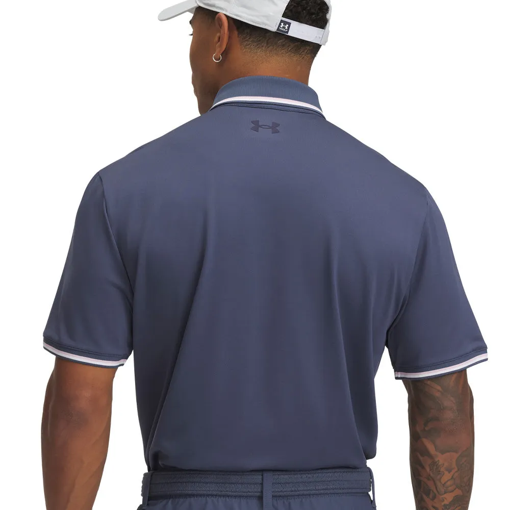 Exclusive Deal Cyber Monday Sale Under Armour Playoff 3.0 Rib Polo Shirt - Downpour Grey/Prime Pink/Midnight Navy