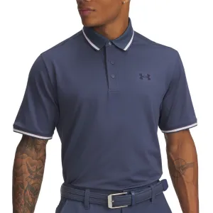 Under Armour Playoff 3.0 Rib Polo Shirt - Downpour Grey/Prime Pink/Midnight Navy Autumn Sale Stay in Motion