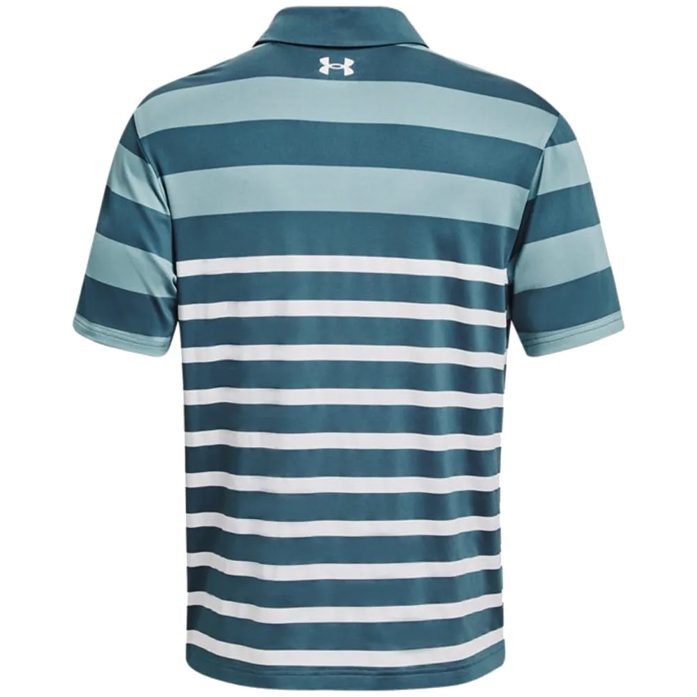 Under Armour Playoff 3.0 Rugby Yd Stripe Polo Shirt - Static Blue/Still Water/White Flash Sale Move Beyond Ordinary