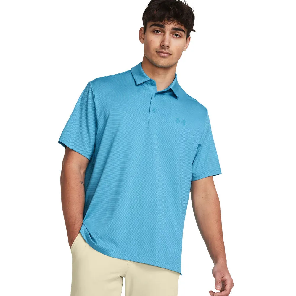 Labor Day Sale Under Armour Playoff 3.0 Stripe Polo Shirt - Capri/Sky Blue/Capri