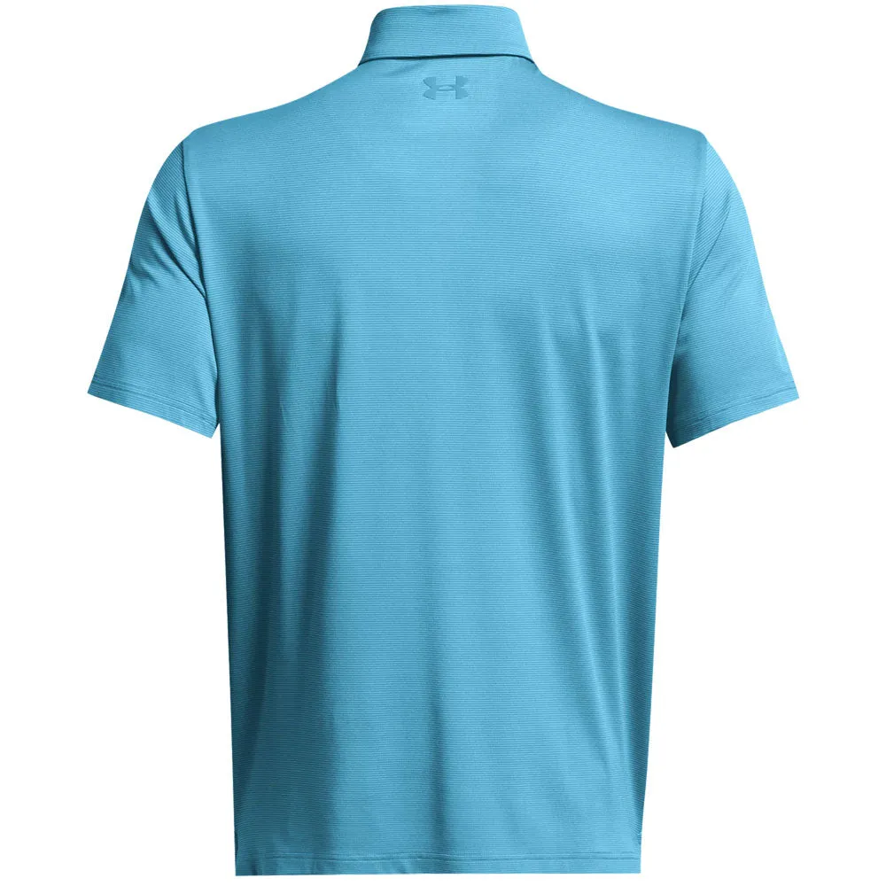 Under Armour Playoff 3.0 Stripe Polo Shirt - Capri/Sky Blue/Capri Loud Looks, Smooth Moves Black Friday Sale