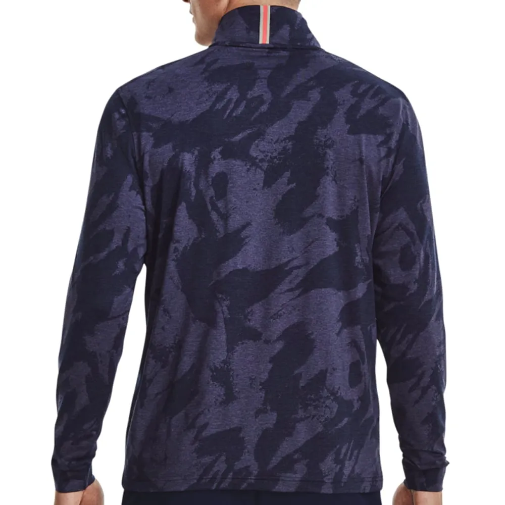 Under Armour Playoff Jacquard 1/4 Zip Pullover - Midnight Navy Budget Friendly Mother's Day Sale