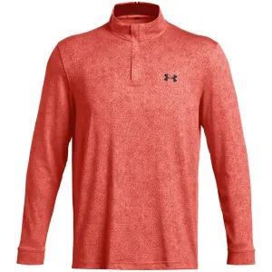 Made to Move Under Armour Playoff Printed 1/4 Zip Pullover - Coho/Red Solstice/Black