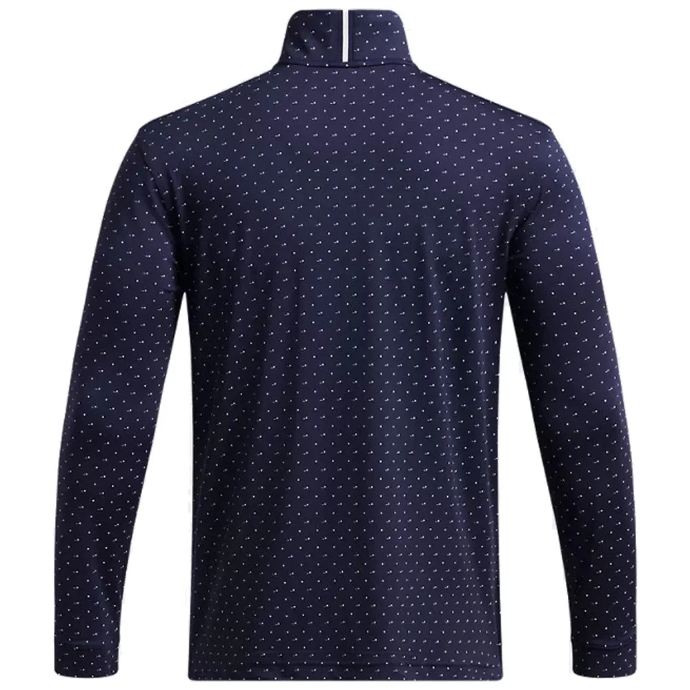 Step into the Beat Unapologetically You Under Armour Playoff Printed 1/4 Zip Sweater - Midnight Navy/White