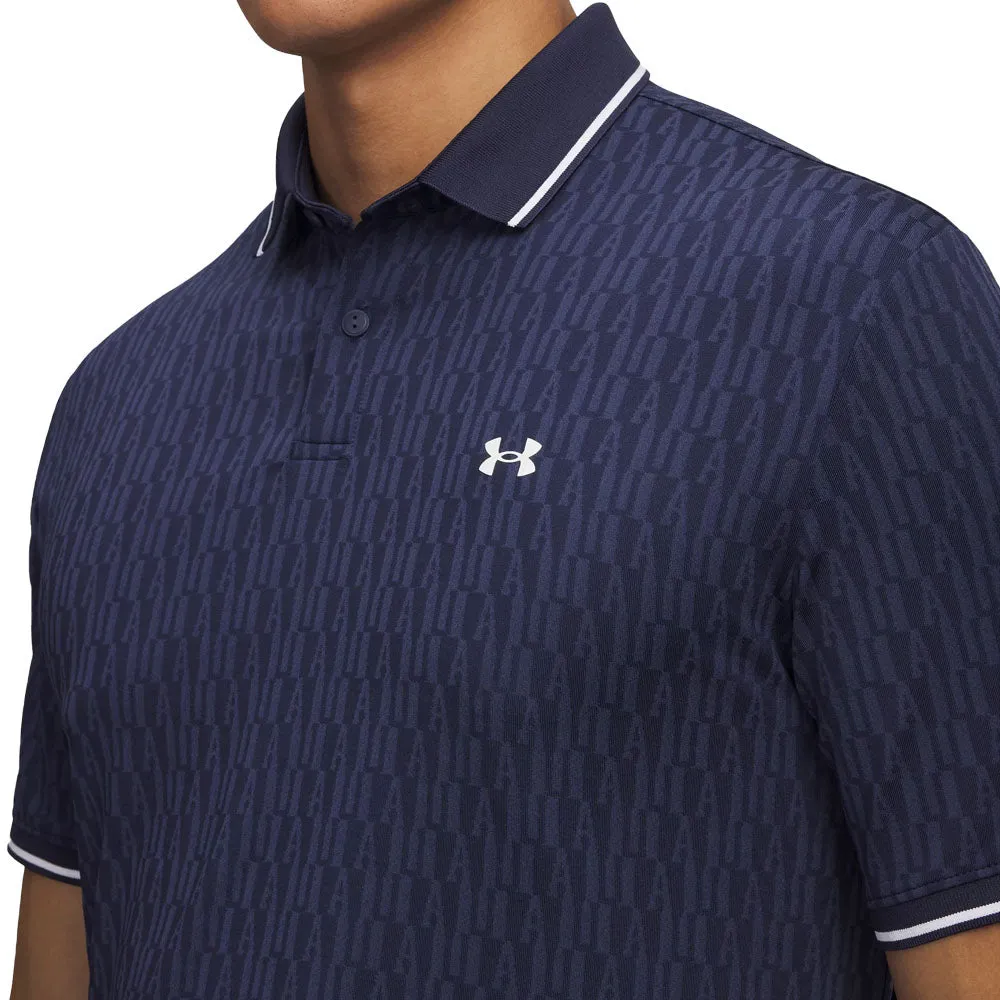 Bring the Heat Style Meets Power Under Armour Playoff Sport Jacquard Polo Shirt - Midnight Navy/White