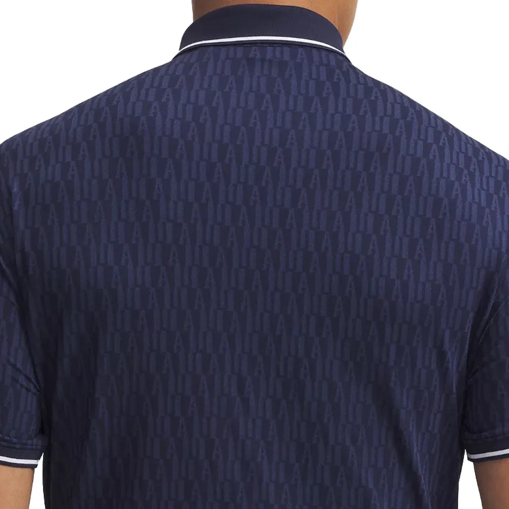 Under Armour Playoff Sport Jacquard Polo Shirt - Midnight Navy/White Black Friday Sale Black Friday Exclusive