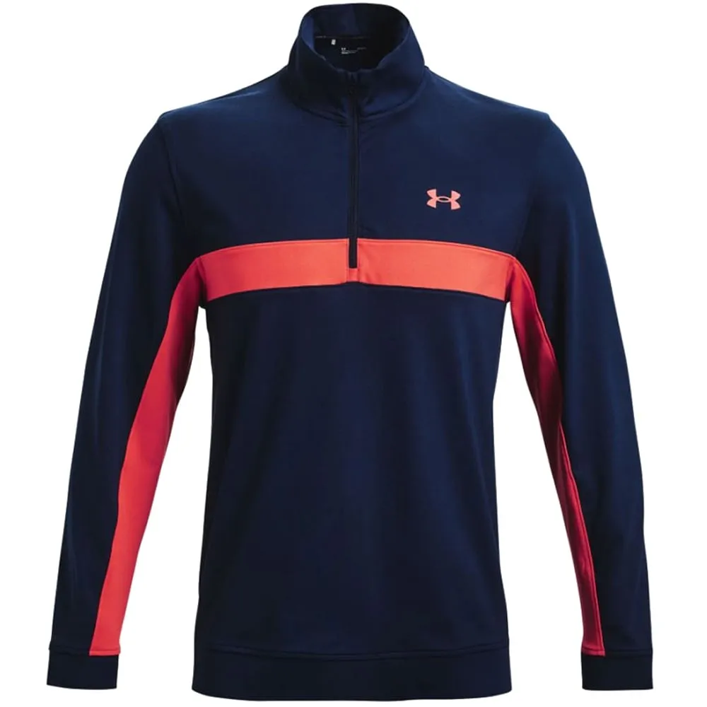 Under Armour Storm 1/2 Zip Pullover - Academy/Rush Red Lead with Style