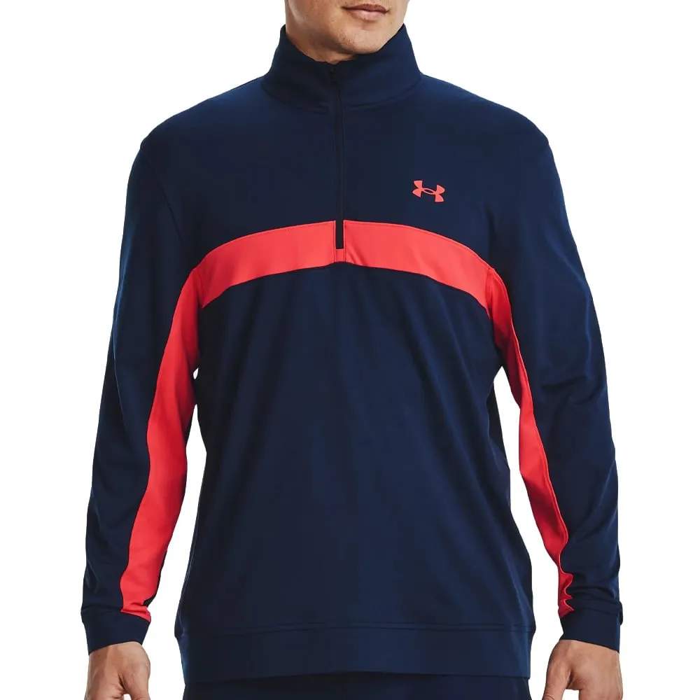 Style Meets Power Under Armour Storm 1/2 Zip Pullover - Academy/Rush Red
