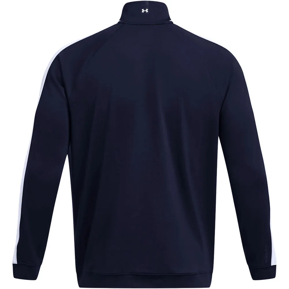 Under Armour Storm Midlayer 1/2 Zip Pullover - Midnight Navy/Matrix Green/White New Year's Eve Sale