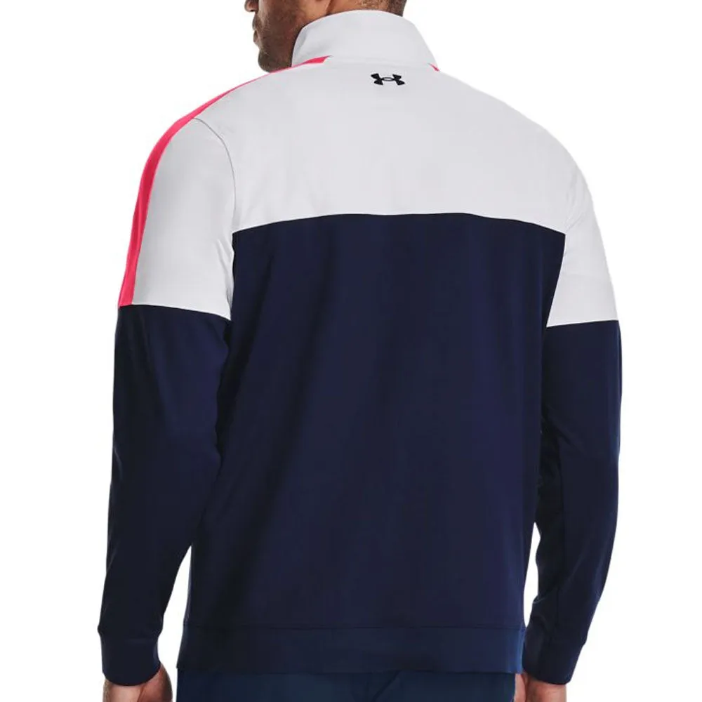 New Year's Eve Sale Under Armour Storm Midlayer 1/2 Zip Pullover - Midnight Navy/White