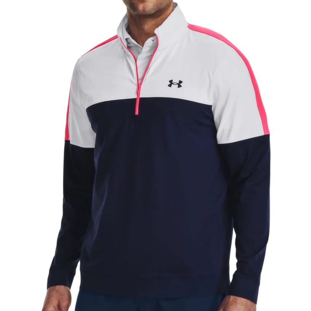 Father's Day Sale Under Armour Storm Midlayer 1/2 Zip Pullover - Midnight Navy/White