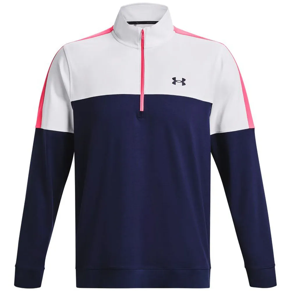 Under Armour Storm Midlayer 1/2 Zip Pullover - Midnight Navy/White Christmas Eve Sale Rise Every Time