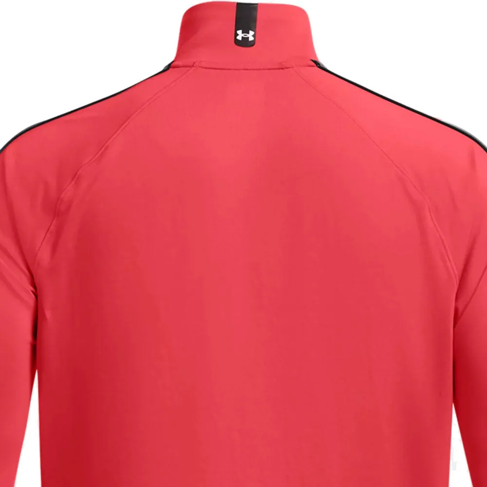 Under Armour Storm Midlayer 1/2 Zip Pullover - Red Solstice/Castlerock/White Own the Moment Steal