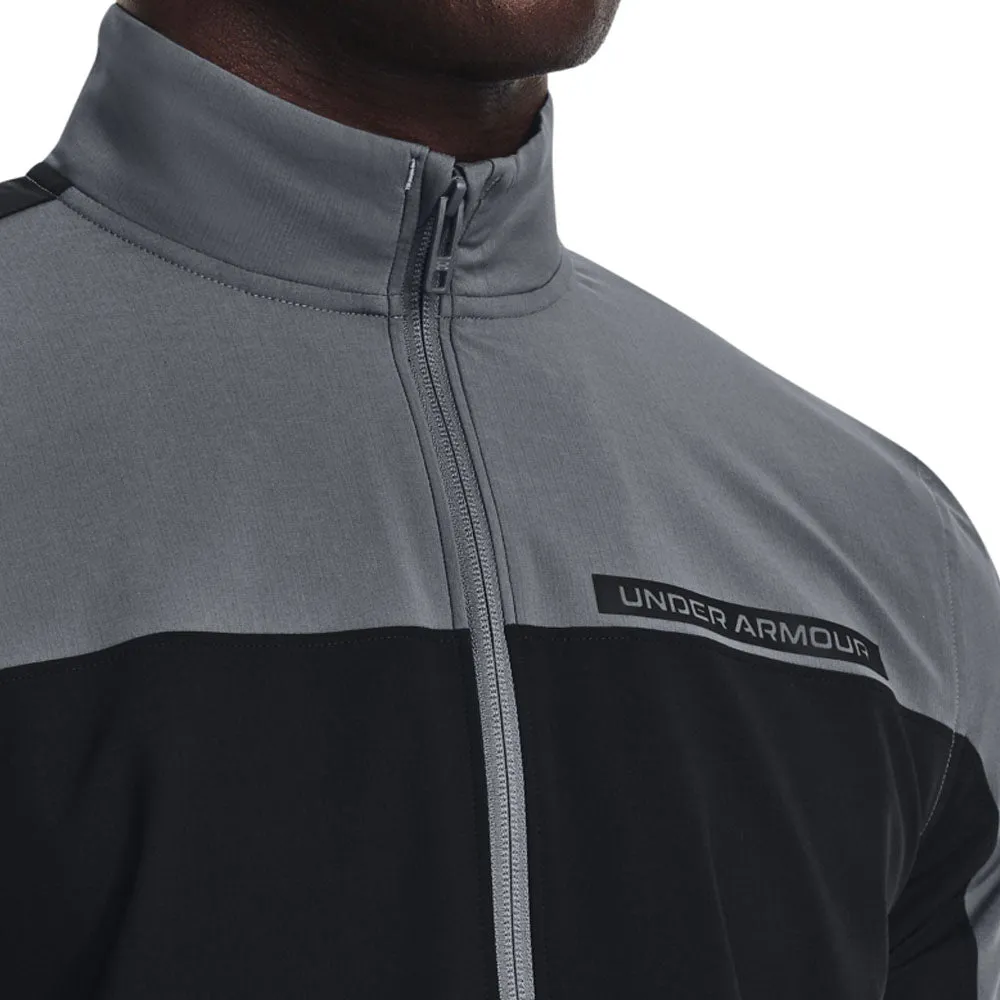 Under Armour Storm Windstrike Full Zip Pullover - Black/Pitch Grey Not for the Ordinary Own Every Step