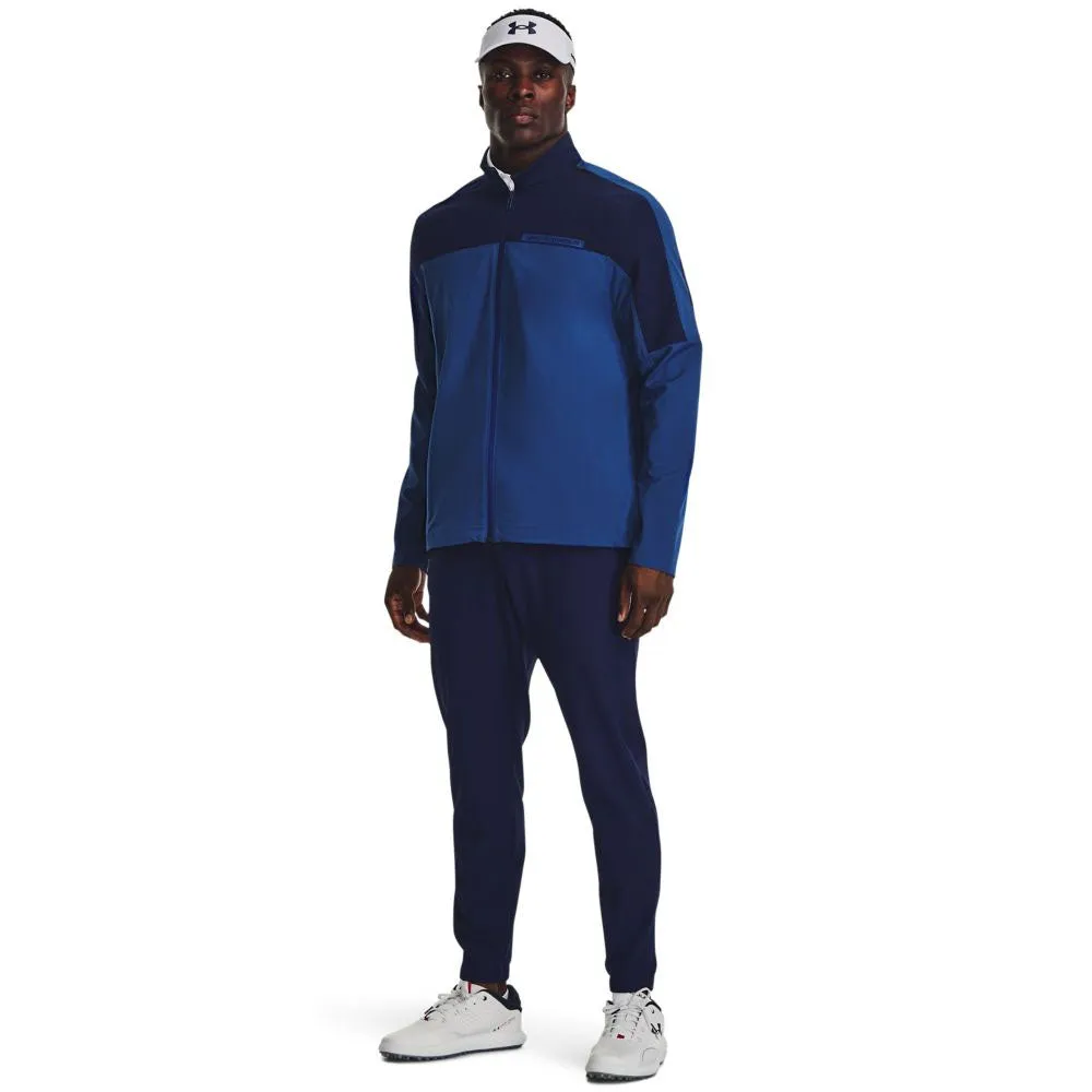 Dress from the Feet Up Command Attention Under Armour Storm Windstrike Full Zip Pullover - Blue Mirage/Midnight Navy