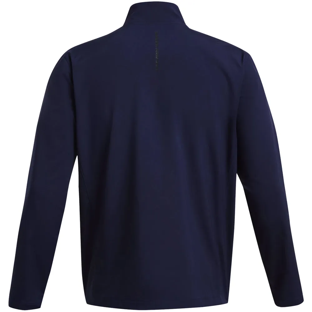 Command Attention Under Armour Storm Windstrike Full Zip Pullover - Midnight Navy/White