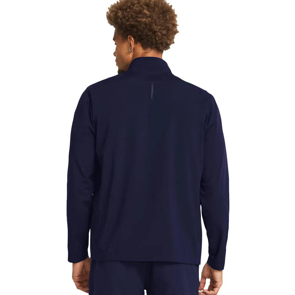 Power Every Step Under Armour Storm Windstrike Full Zip Pullover - Midnight Navy/White