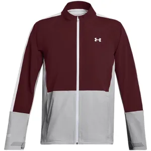 Dare to Lead Fuel Your Fire Under Armour Stormproof 3.0 Waterproof Jacket - Dark Maroon/Mod Grey