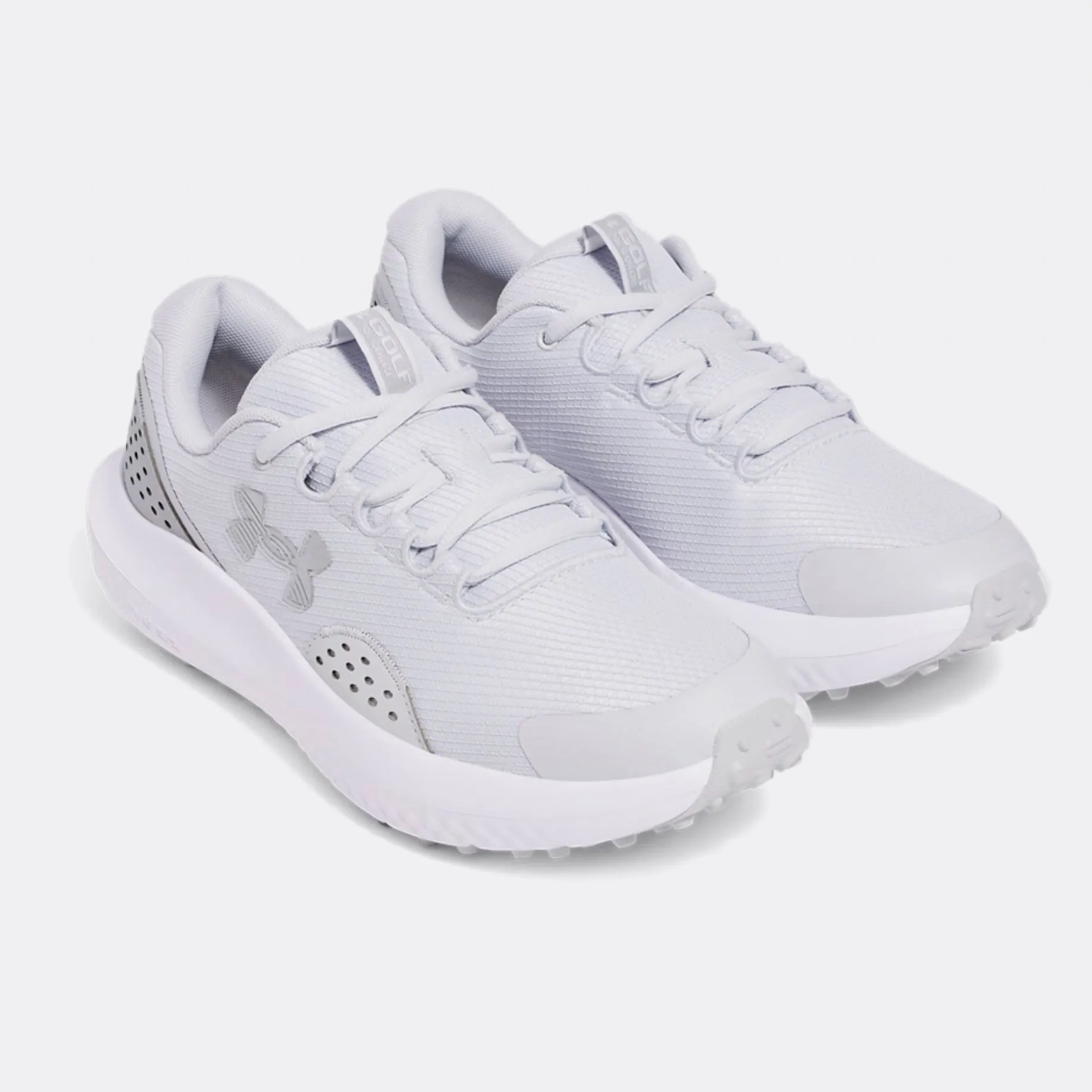 Back To School Sale New Year's Eve Sale Under Armour Surge Spikeless Golf Shoes - Halo Gray/Metallic Silver