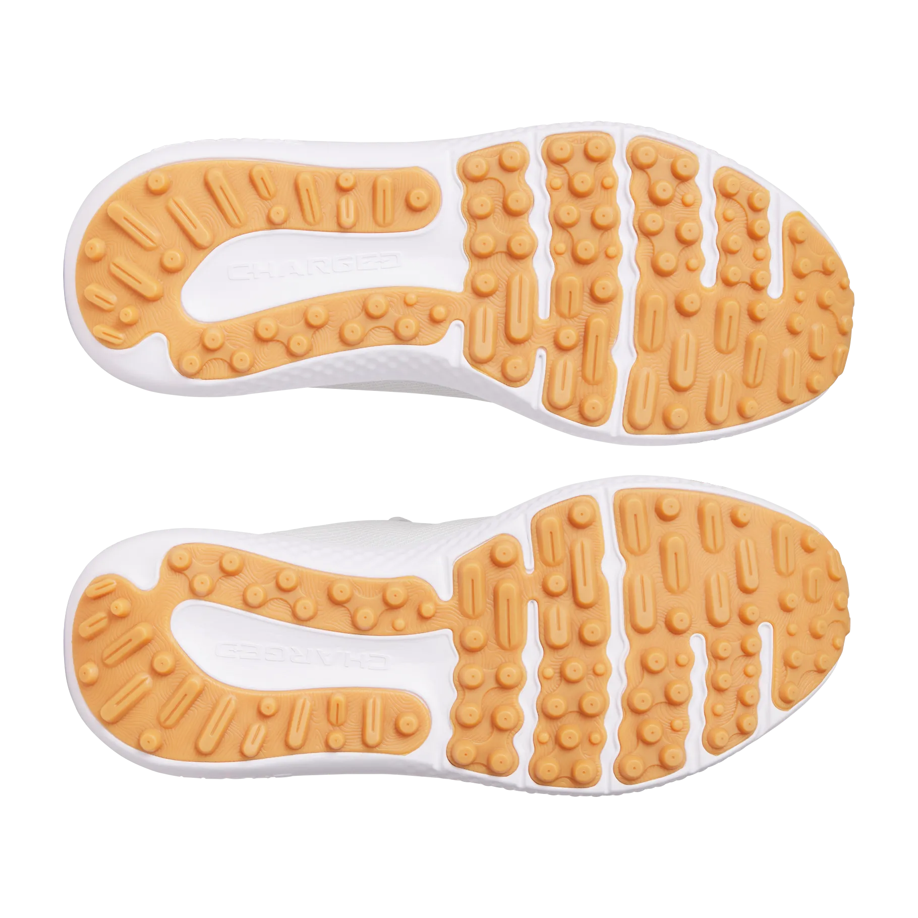 Under Armour Surge Spikeless Golf Shoes - White Clay/Royale Dress from the Feet Up Built for the Bold