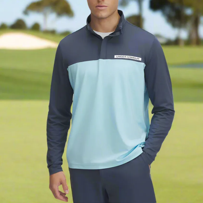 Born to Stand Out Lead with Style Under Armour T2G 1/4 Zip Pullover - Downpour Grey/Stream/White