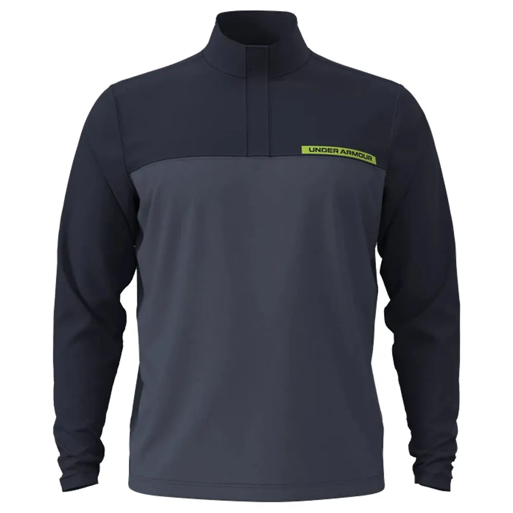 Game-Changer Footwear Keep Going Strong Under Armour T2G 1/4 Zip Pullover - Midnight Navy/Downpour Grey/Cyber Green