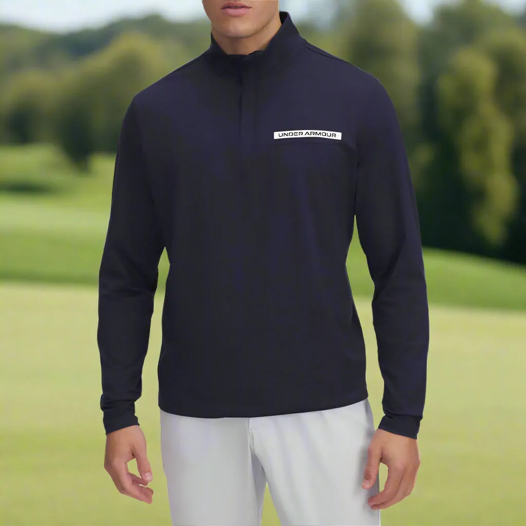 Black Friday Deal Under Armour T2G 1/4 Zip Pullover - Midnight Navy/White