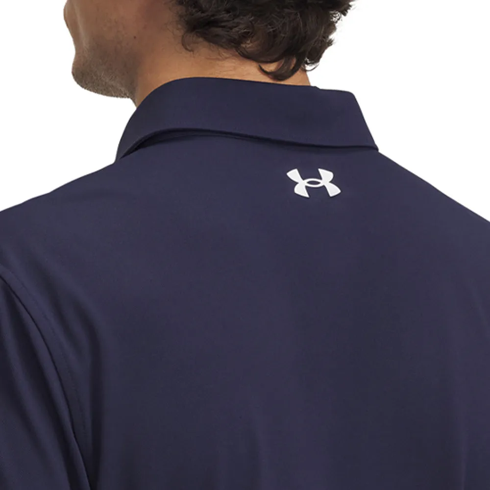Under Armour T2G Pique Polo Shirt - Midnight Navy/White Keep Going Strong Walk Loud