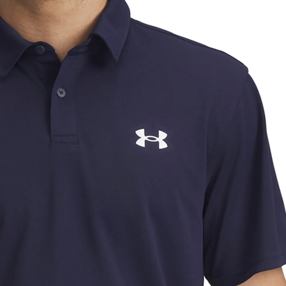 Move Beyond Ordinary Under Armour T2G Pique Polo Shirt - Midnight Navy/White