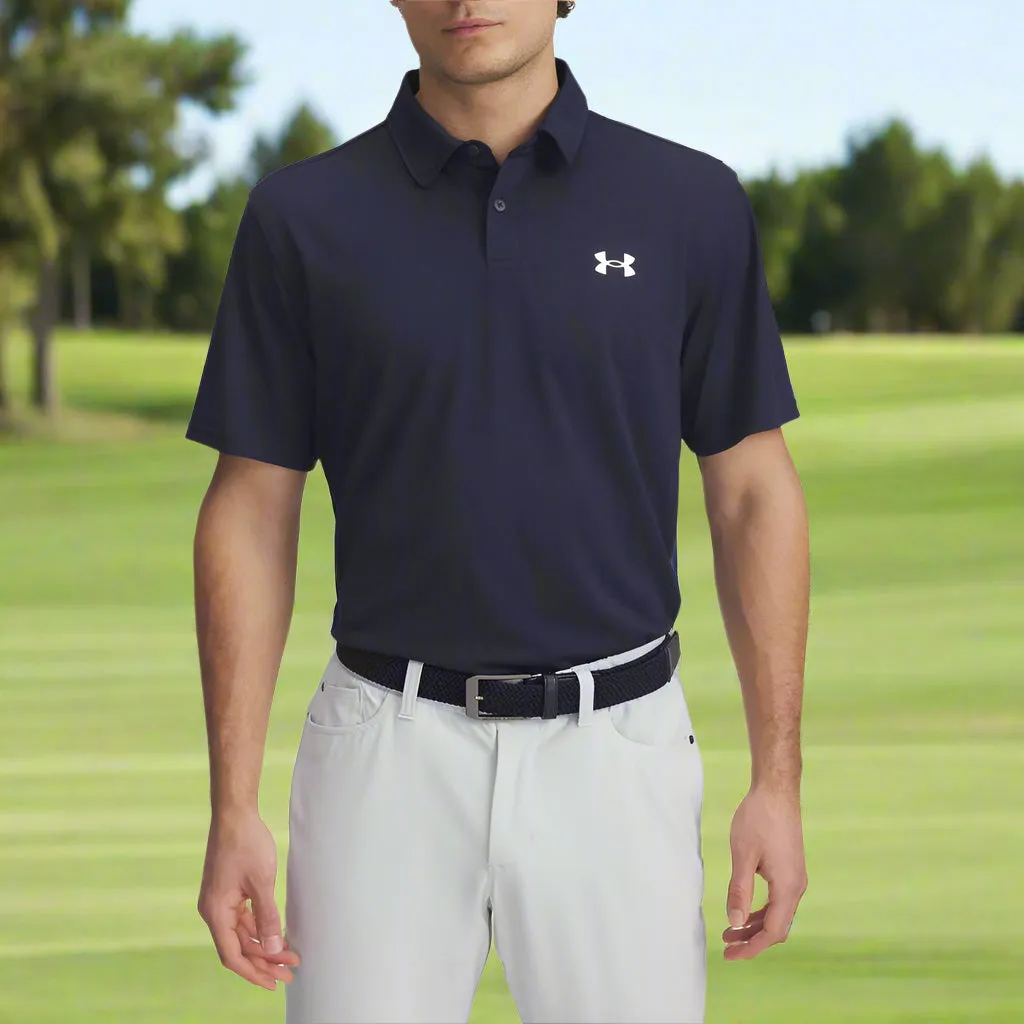 Great Value Under Armour T2G Pique Polo Shirt - Midnight Navy/White