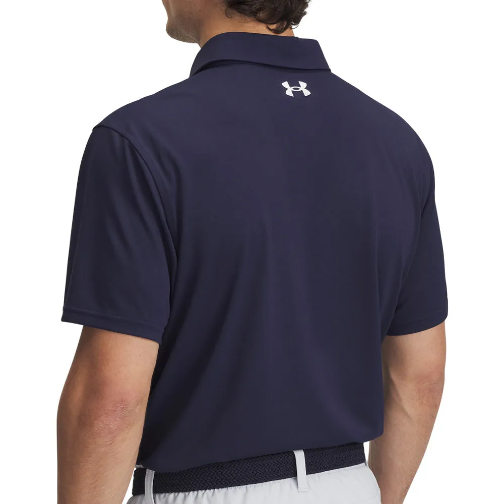 Clearance Sale Holiday Sale Under Armour T2G Pique Polo Shirt - Midnight Navy/White