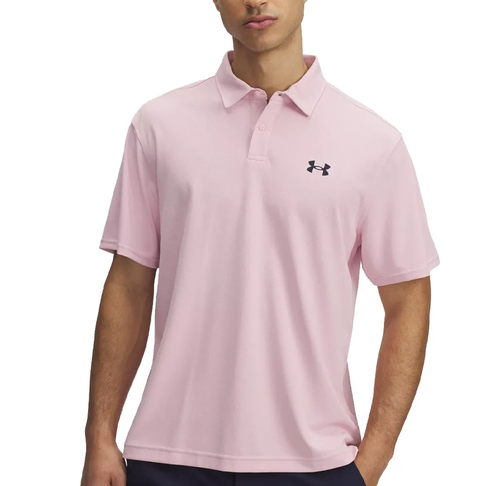 Economical Under Armour T2G Pique Polo Shirt - Prime Pink/Midnight Navy