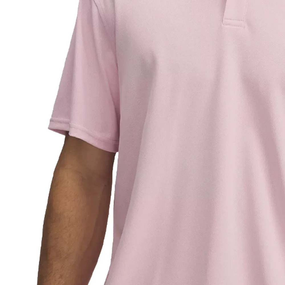Step Into Strength Under Armour T2G Pique Polo Shirt - Prime Pink/Midnight Navy