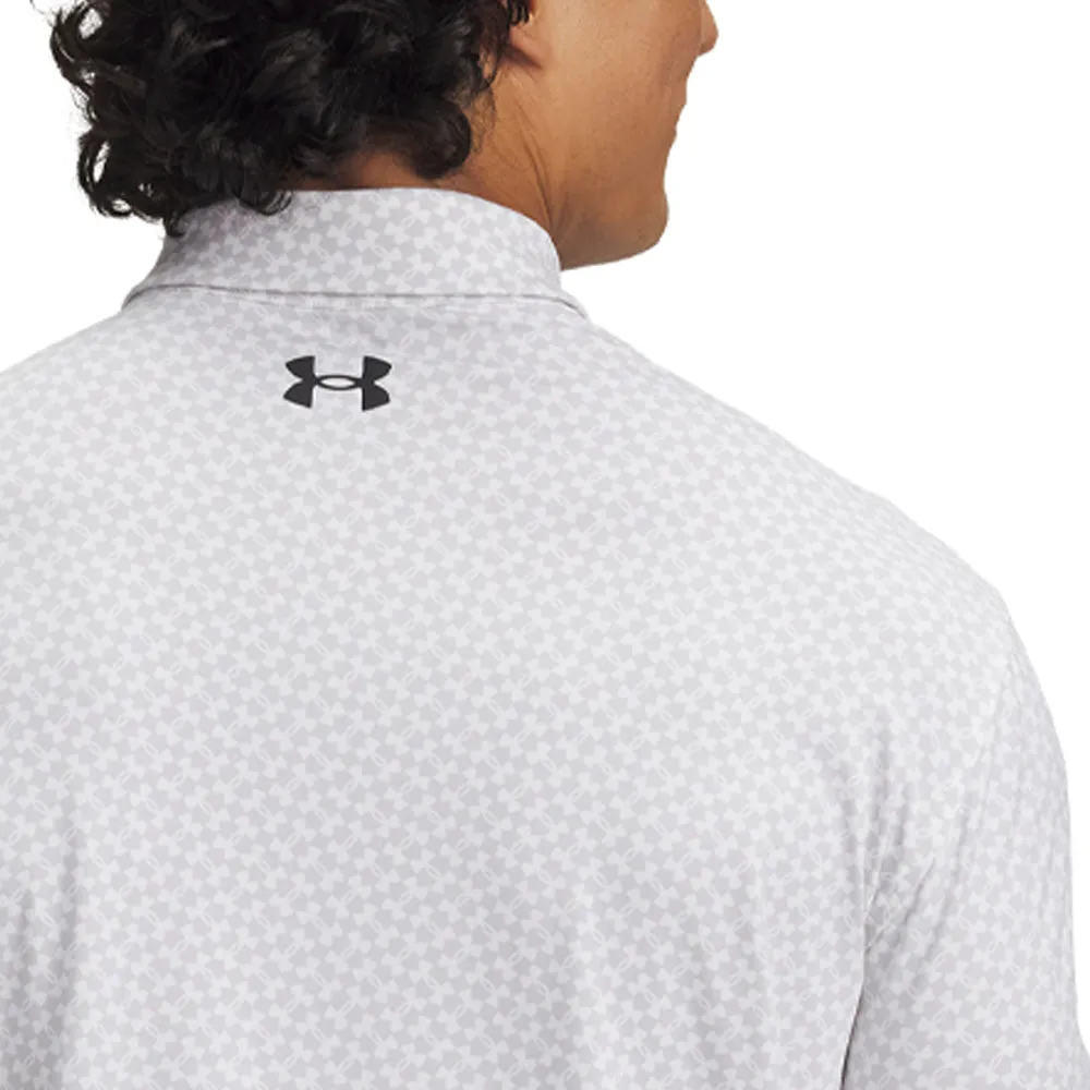 Under Armour T2G Printed Polo Shirt - White/Halo Gray/Black Hit Your Next Level