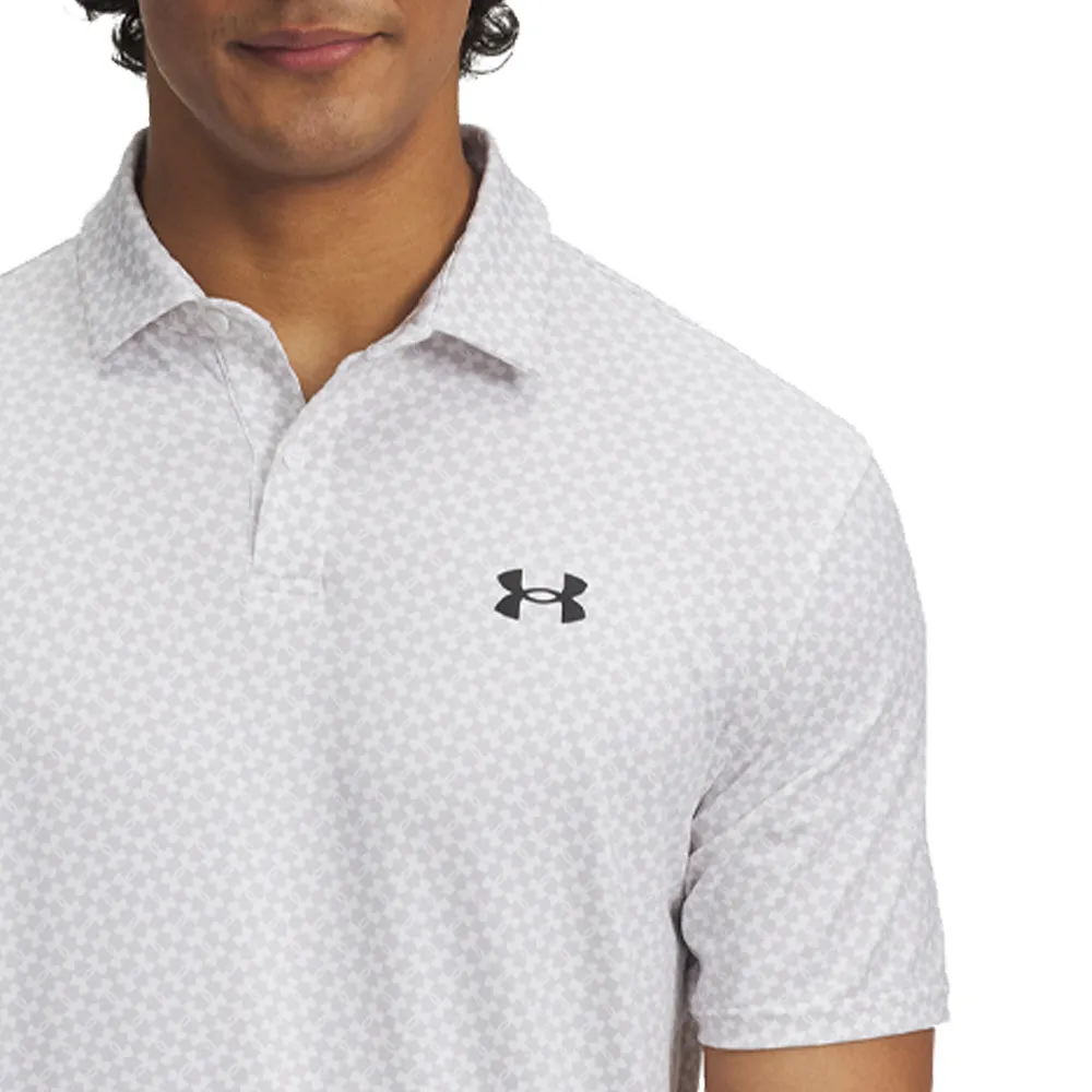 Under Armour T2G Printed Polo Shirt - White/Halo Gray/Black Game-Changer Footwear Step into the Beat