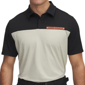 Built to Perform Step Into Strength Under Armour Tee To Green Color Block Polo Shirt - Black/Khaki Base/Fire