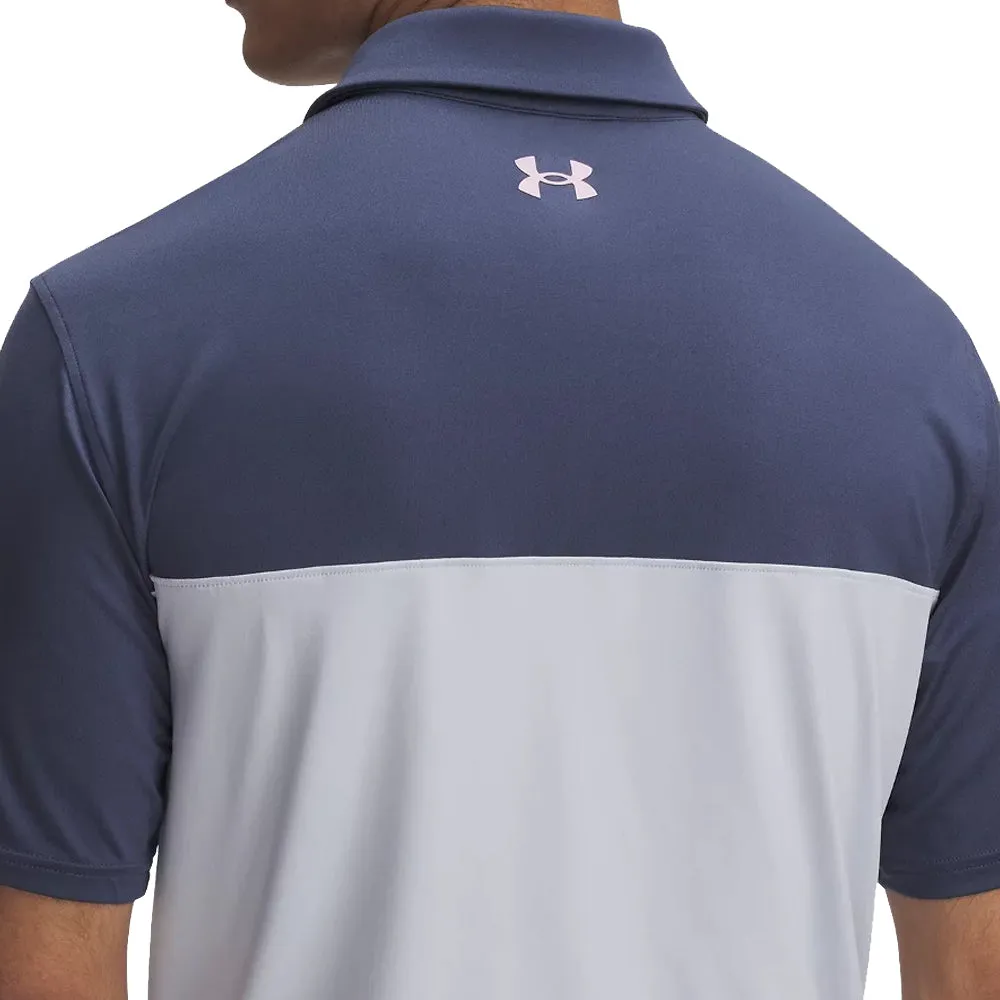 Under Armour Tee To Green Color Block Polo Shirt - Downpour Grey/Halo Gray/Prime Pink Dare to Lead