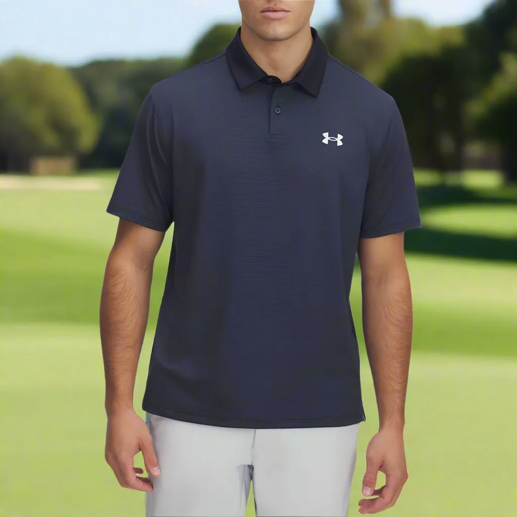 No Limits, Just Style Under Armour Tee To Green Printed Polo Shirts - Midnight Navy/Halo Gray