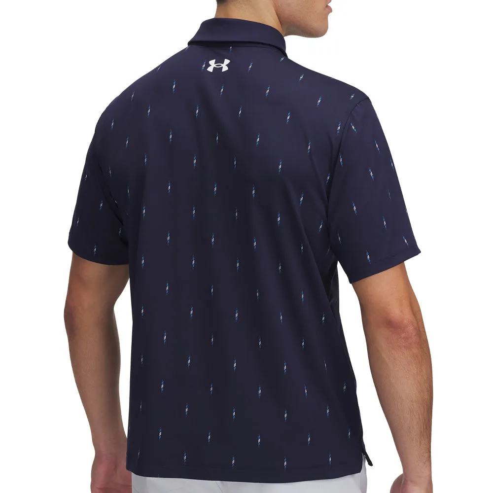 Under Armour Tee To Green Printed Polo Shirts - Midnight Navy/White Economical