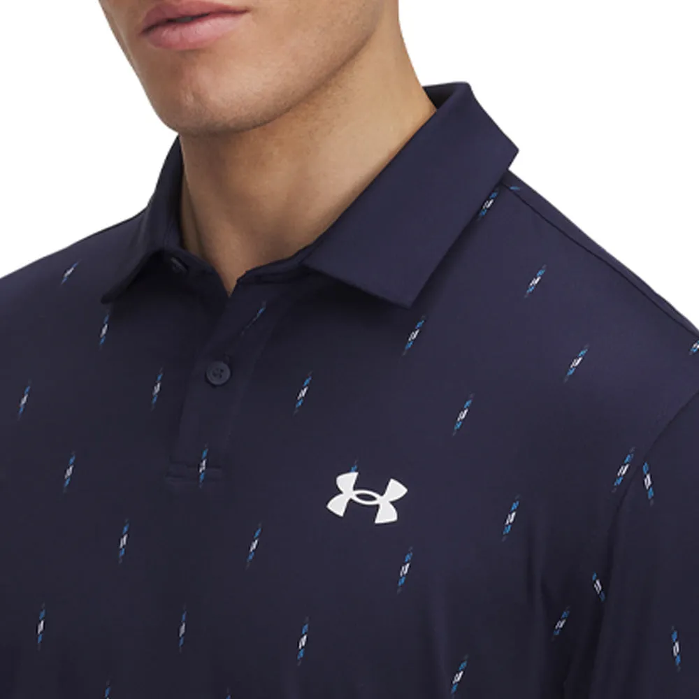 Under Armour Tee To Green Printed Polo Shirts - Midnight Navy/White Christmas Eve Sale Holiday Sale